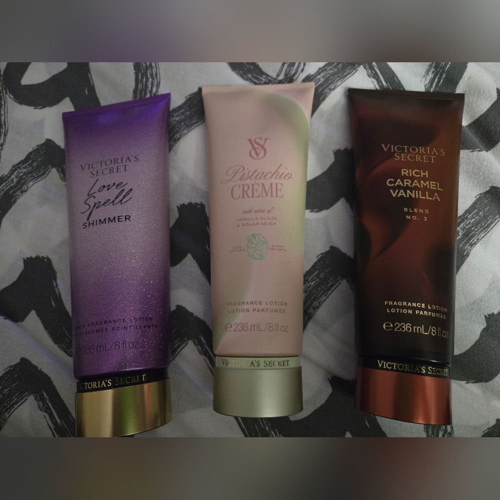Victoria's Secret Shimmer and Scent Lotion Trio NEW